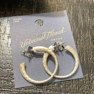 Universal Thread Silver Tone Hoop Earrings!